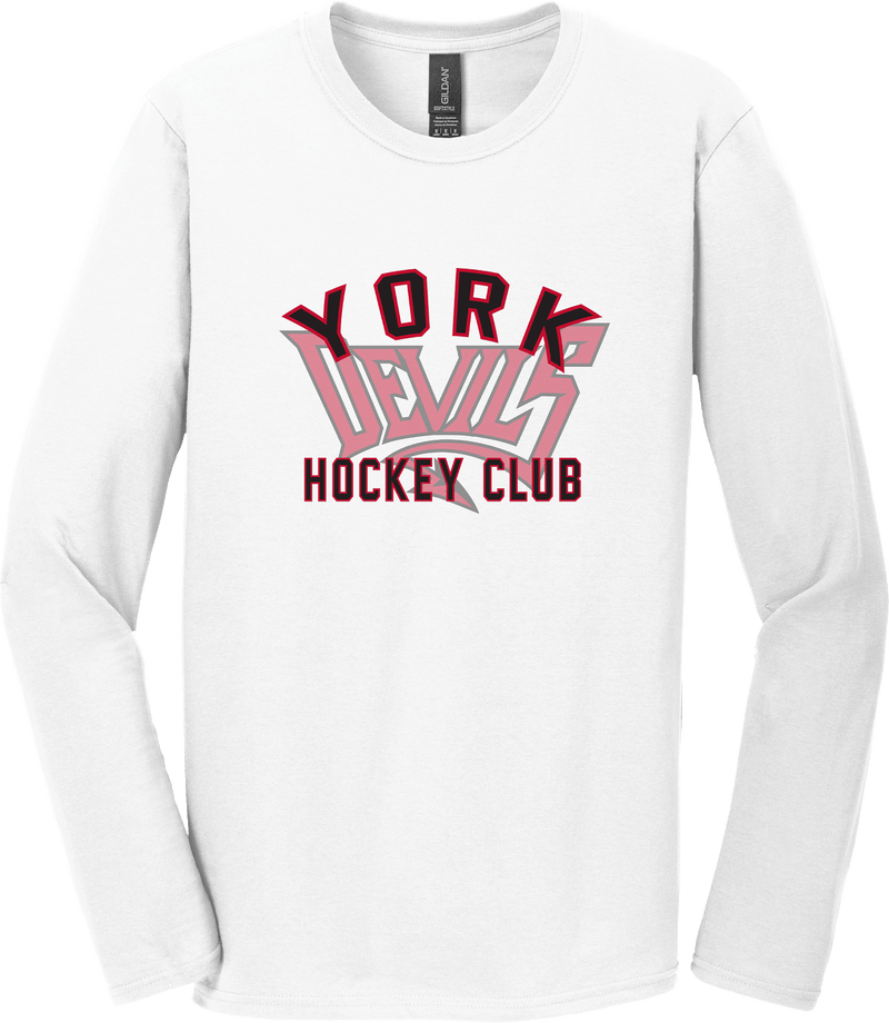 York Devils Softstyle Long Sleeve T-Shirt