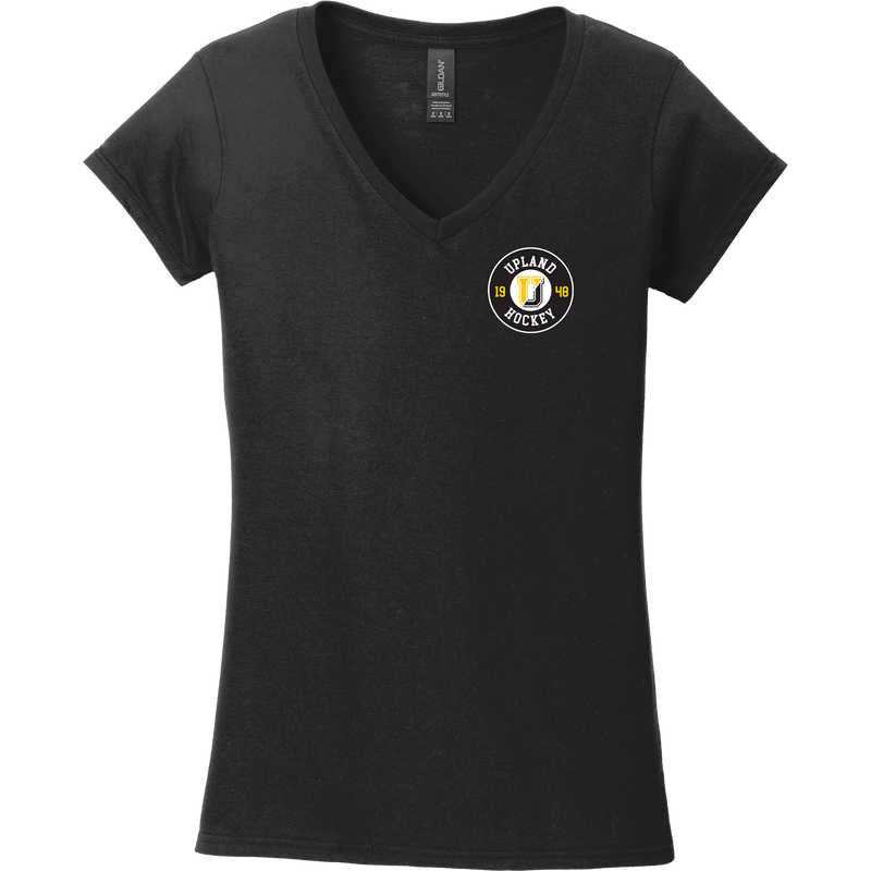 Upland Country Day School Softstyle Ladies Fit V-Neck T-Shirt