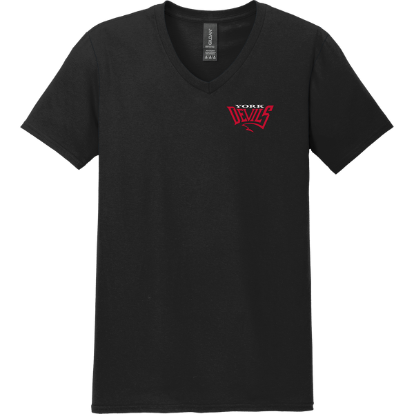 York Devils Softstyle V-Neck T-Shirt