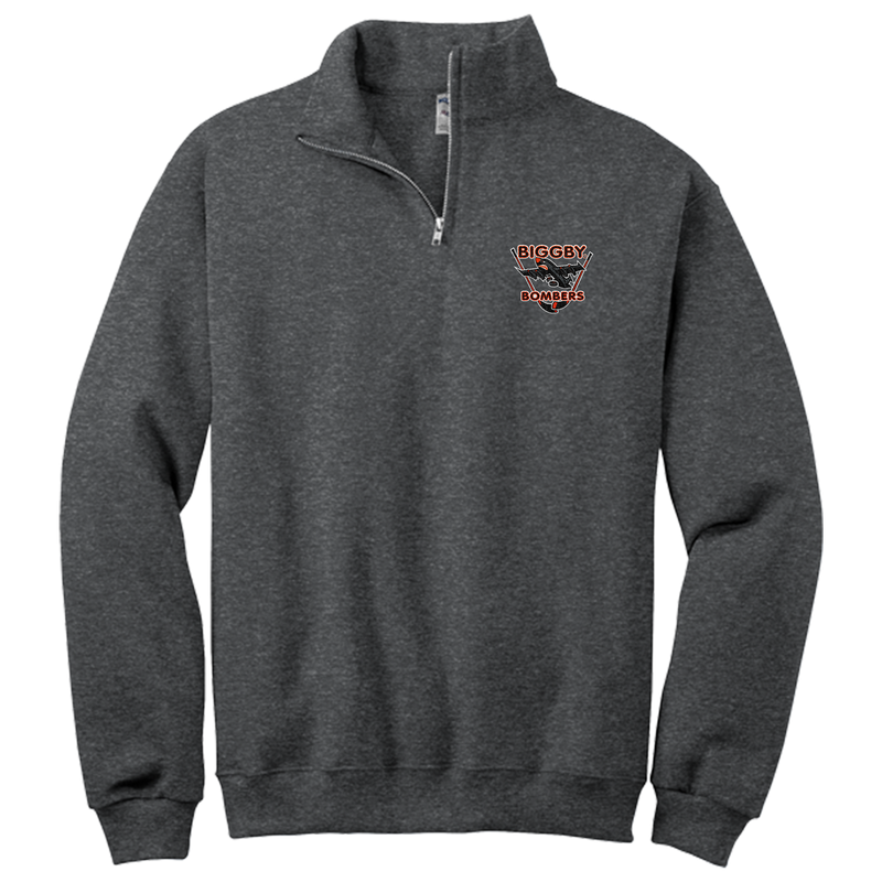 Biggby Bombers NuBlend 1/4-Zip Cadet Collar Sweatshirt