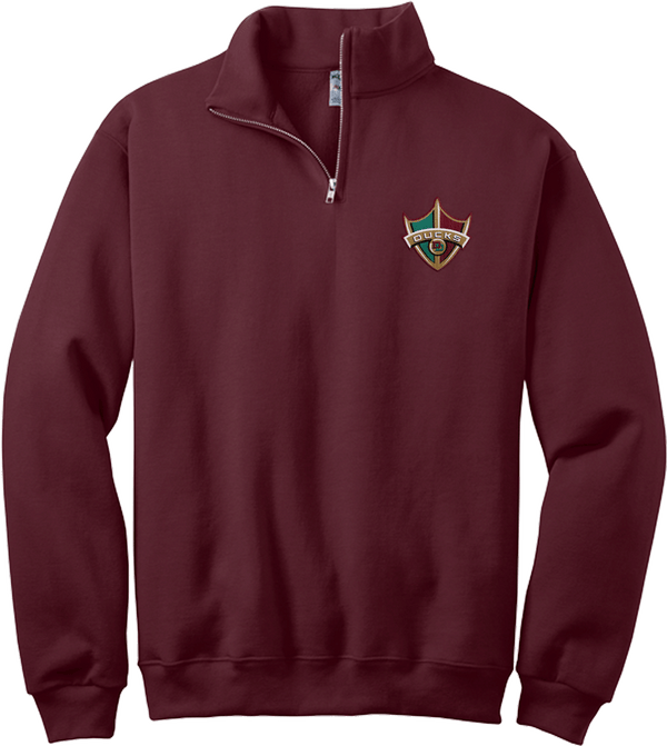 Delaware Ducks NuBlend 1/4-Zip Cadet Collar Sweatshirt