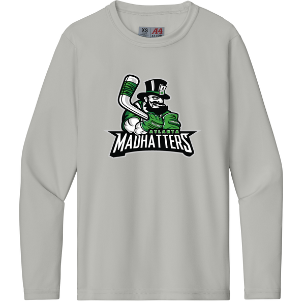 Atlanta Madhatters Youth Cooling Performance Long Sleeve Tee