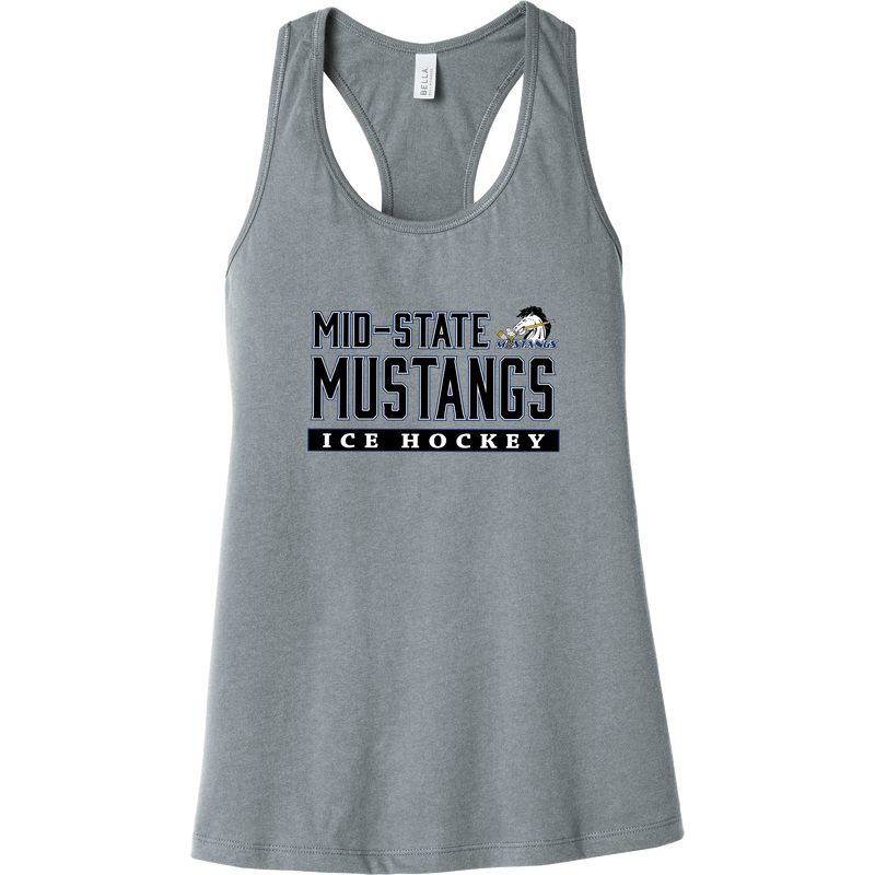 Mid-State Mustangs Womens Jersey Racerback Tank