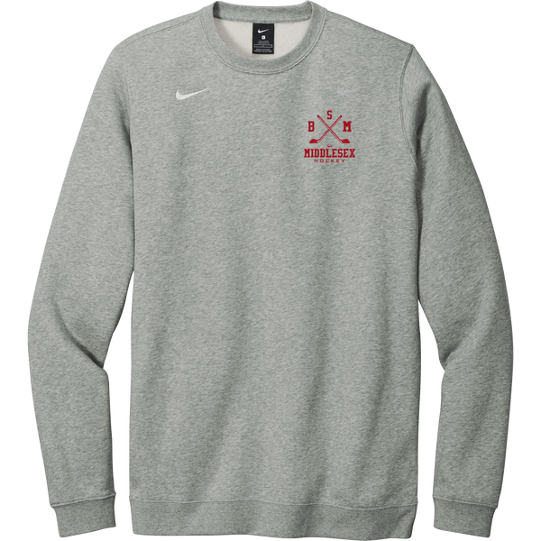 BSM Middlesex Nike Club Fleece Crew