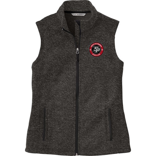 South Pittsburgh Rebellion Ladies Sweater Fleece Vest