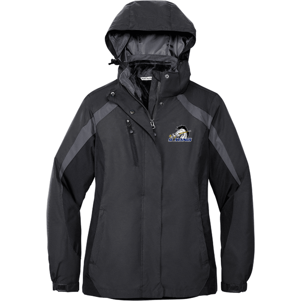 Mid-State Mustangs Ladies Colorblock 3-in-1 Jacket