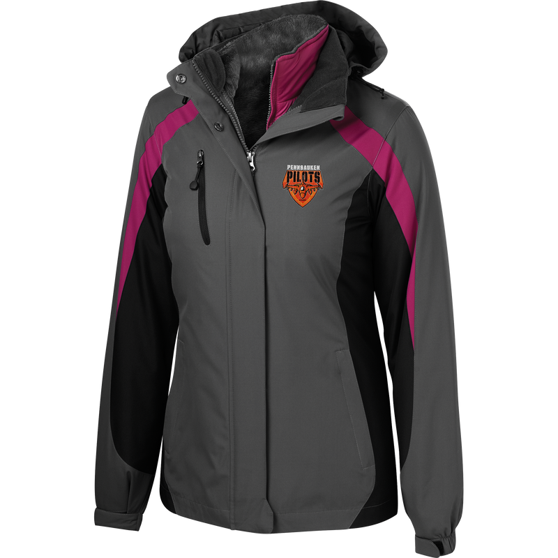 Pennsauken Pilots Ladies Colorblock 3-in-1 Jacket