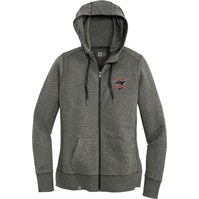 Biggby Bombers New Era Ladies French Terry Full-Zip Hoodie