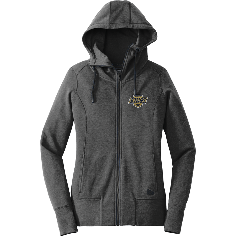 Skylands Kings New Era Ladies Tri-Blend Fleece Full-Zip Hoodie