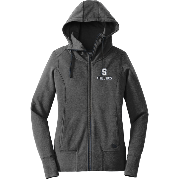 Midd South Athletics New Era Ladies Tri-Blend Fleece Full-Zip Hoodie