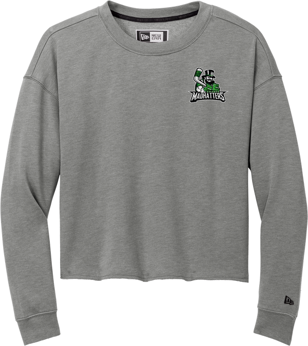 Atlanta Madhatters New Era Ladies Tri-Blend Fleece Crop Crew