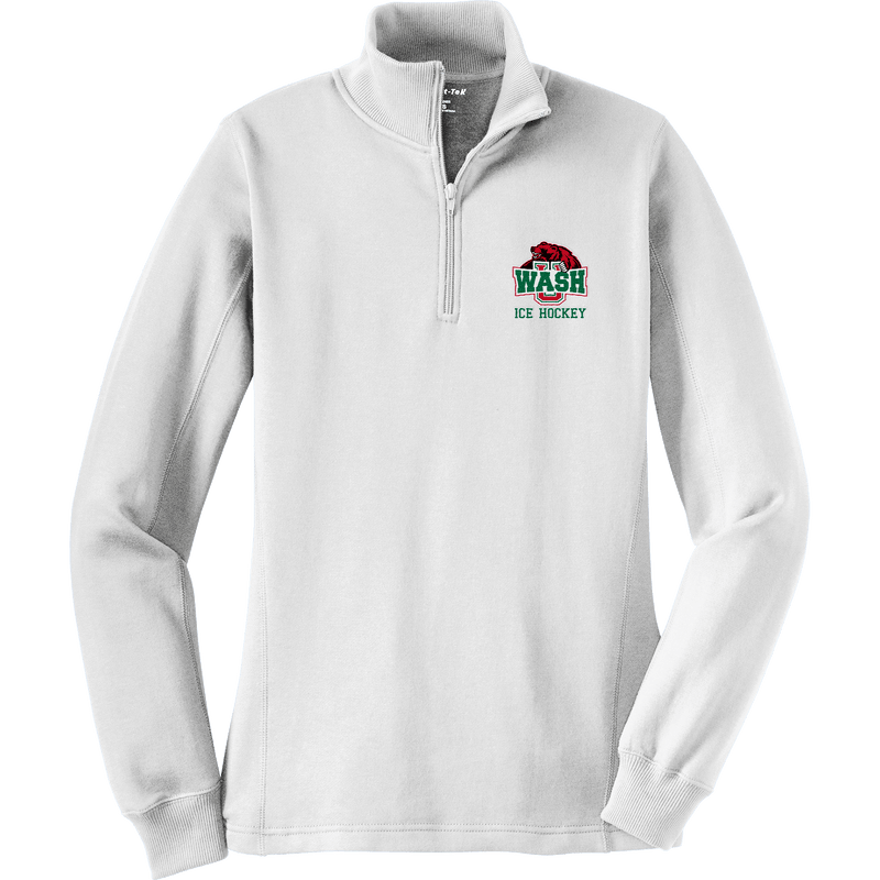 Wash U Ladies 1/4-Zip Sweatshirt