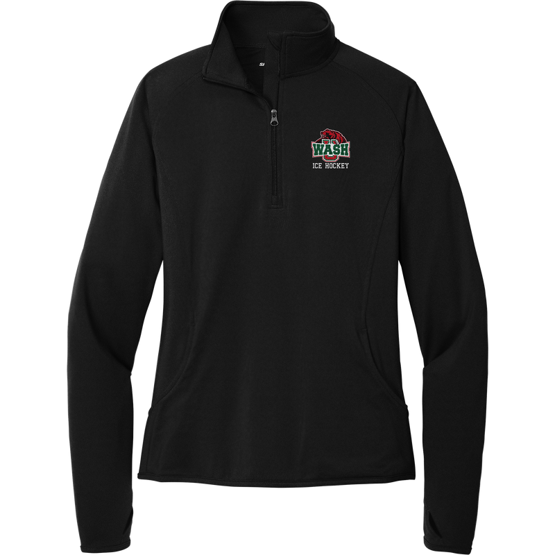 Wash U Ladies Sport-Wick Stretch 1/4-Zip Pullover