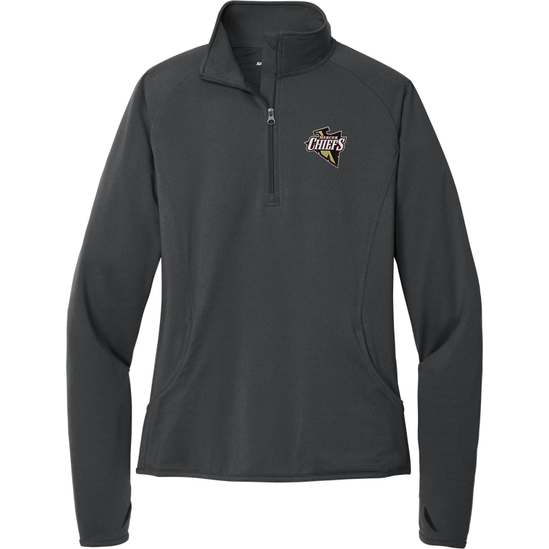 Mercer Chiefs Ladies Sport-Wick Stretch 1/4-Zip Pullover