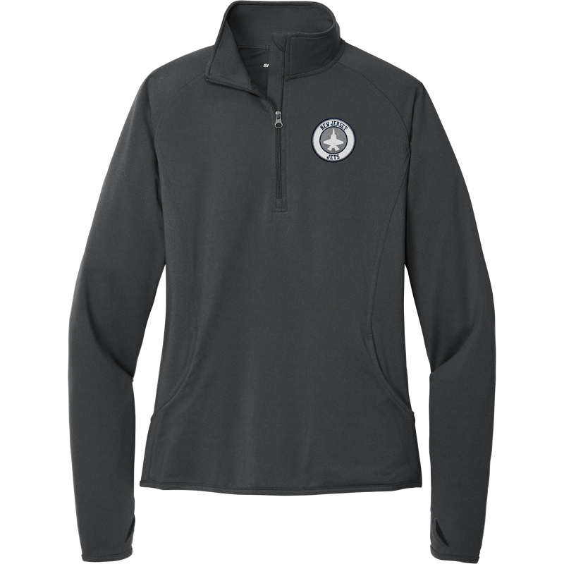 NJ Jets Ladies Sport-Wick Stretch 1/4-Zip Pullover