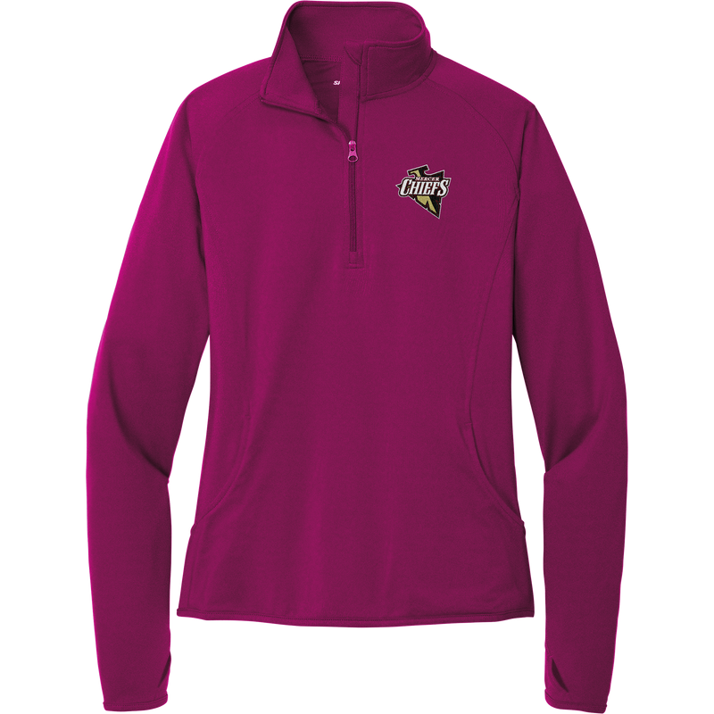 Mercer Chiefs Ladies Sport-Wick Stretch 1/4-Zip Pullover