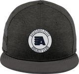 Aspen Aviators New Era Shadow Heather Striped Flat Bill Snapback Cap