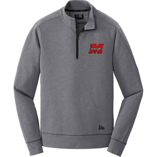 Team Maryland New Era Tri-Blend Fleece 1/4-Zip Pullover