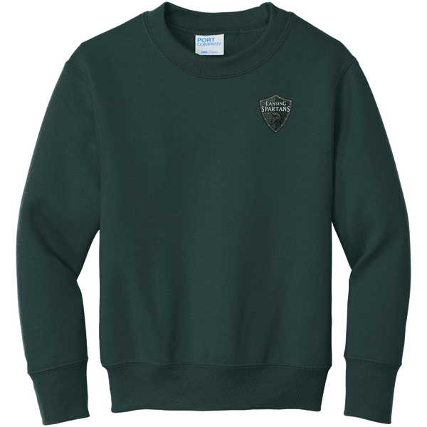 Lansing Spartans Youth Core Fleece Crewneck Sweatshirt