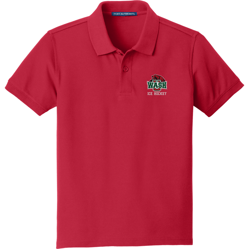 Wash U Youth Core Classic Pique Polo