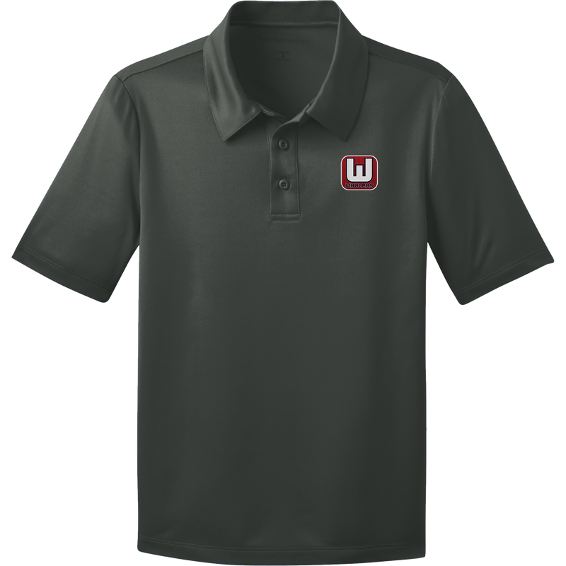 CT Whalers Tier 1 Youth Silk Touch Performance Polo