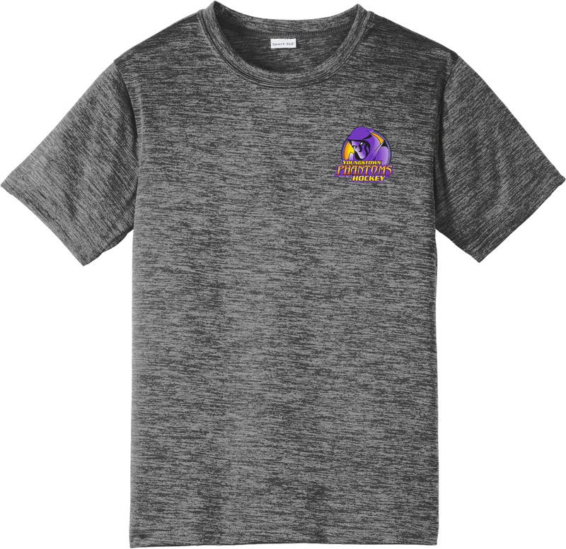 Youngstown Phantoms Youth PosiCharge Electric Heather Tee