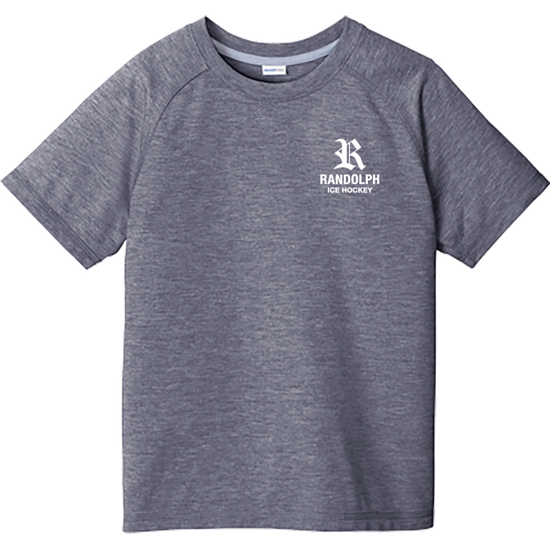 Randolph Hockey Youth PosiCharge Tri-Blend Wicking Raglan Tee